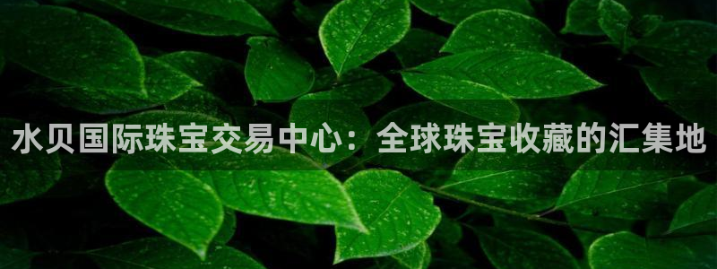 新宝5开好：水贝国际珠宝交易中心：全球珠宝收藏的汇集地