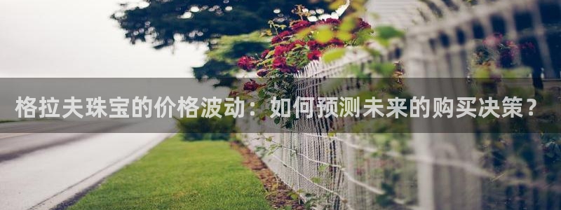 新宝5测速平台登录：格拉夫珠宝的价格波动：如何预测未来的购买决策？