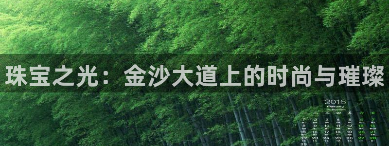 新宝5怎么代理：珠宝之光：金沙大道上的时尚与璀璨
