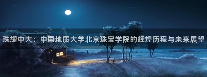 新宝5-：珠耀中大：中国地质大学北京珠宝学院的辉煌历程与未来展望