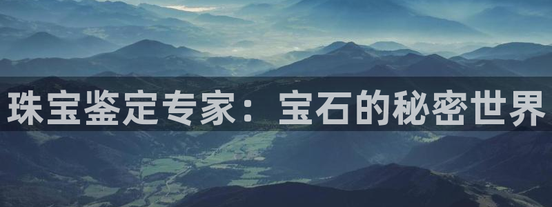 新宝5注册流程：珠宝鉴定专家：宝石的秘密世界