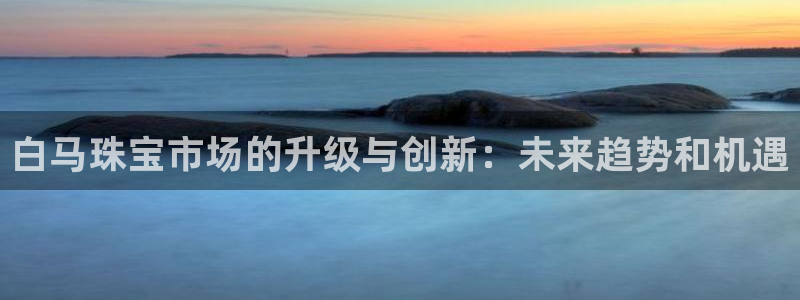 新宝5安卓版：白马珠宝市场的升级与创新：未来趋势和机遇