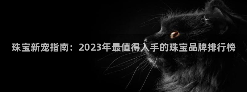 新宝5登录入口网址：珠宝新宠指南：2023年最值得入手的珠宝品牌排行榜