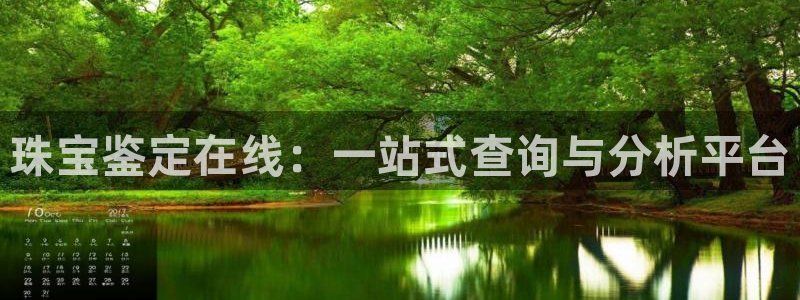 新宝5导师：珠宝鉴定在线：一站式查询与分析平台