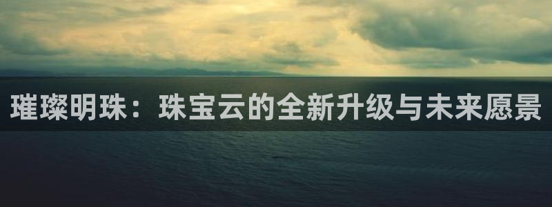 新宝5户端：璀璨明珠：珠宝云的全新升级与未来愿景