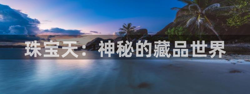 新宝5彩票平台登陆：珠宝天：神秘的藏品世界