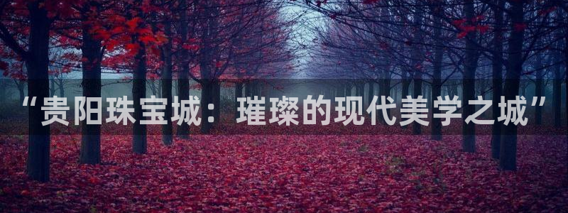 新宝5如何注册：“贵阳珠宝城：璀璨的现代美学之城”