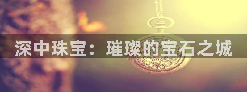 新宝rm5：深中珠宝：璀璨的宝石之城